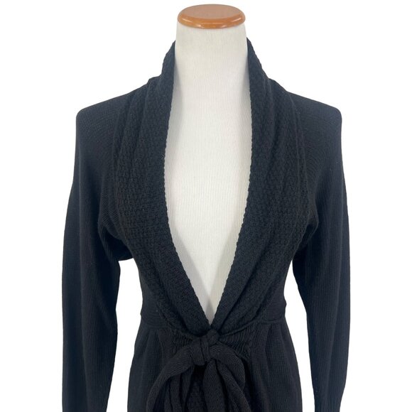 VTG Talco Cashmere Blend Maxi Duster Cardigan | Old Money Academia Cottage Goth - Picture 4 of 16